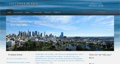 Desktop Screenshot of ahchanlaw.com